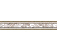 Бордюр Alma Ceramica BWU54BNT004 Bonita 50x8 бежевый глазурованный матовый флористика