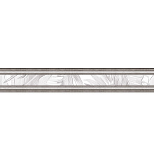 Бордюр Alma Ceramica BWU54BNT007 Bonita 50x8 серый глазурованный матовый флористика