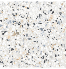 Керамогранит Alma Ceramica GFU6060TRZ07L Terrazzo 60x60 белый / бежевый лаппатированный под камень / терраццо