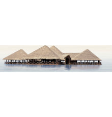 Панно Alma Ceramica PWU09DLM1 Del mare 100x24.9 бежевое / голубое глазурованное глянцевое морские мотивы (компл. из 2 шт)