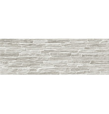 Настенная плитка Alma Ceramica TWA11ROK717 Rocko 60x20 серая глянцевая рельефная под бетон / цемент