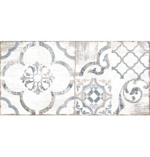 Настенная плитка Alma Ceramica TWU09PSR014 Venezia 50x24.9 голубой / белая матовая пэчворк