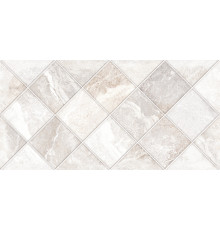 Настенная плитка Alma Ceramica TWU2550PRS14 Persey 24.9x50 белая / бежевая матовая / рельефная под камень / мозаику