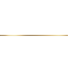 Бордюр карандаш Delacora BW0LIS09 Listello Gold 1.3x74 золотой глянцевый под металл