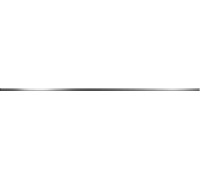 Бордюр карандаш Delacora BW0LIS66 Listello Silver 1.3x74 серый глянцевый под металл