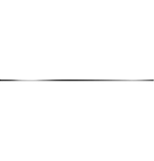 Бордюр карандаш Delacora BW0LIS66 Listello Silver 1.3x74 серый глянцевый под металл