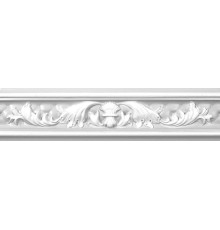 Бордюр Delacora BW0ROS15 Royal 25x6 серебро глянцевый узоры