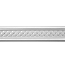 Бордюр Delacora BW0VER15 Royal 25x6 серебро глянцевый орнамент
