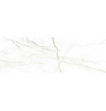 Настенная плитка Delacora WT15BHM00R Bohema White 24.6x74 белая глянцевая под мрамор