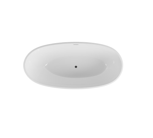 Ванна отдельностоящая Grossman Fly GR-1104MB (170х75х58) цвет черный/белый матовый