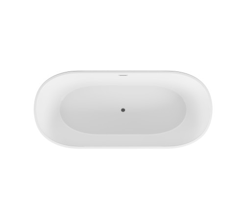 Ванна отдельностоящая Grossman Forta GR-1503MB (170х75х58) цвет черный/белый матовый