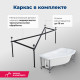 Акриловая ванна Aquanet Palma 170x90/60 R (с каркасом)