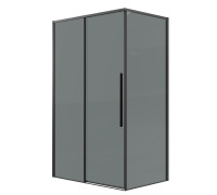 Душевое ограждение Grossman Galaxy 100.K33.01.100.21.10-200.K33.01.70.21.10 (100х70х195) раздвижная,черный матовый,стекло тонированное