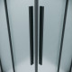 1/2 душевого ограждения Grossman Galaxy 1/2.K33.01.10L.21.02 (100*195) черный матовый, стекло шиншилла