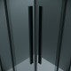 1/2 душевого ограждения Grossman Galaxy 1/2.K33.01.70.21.10 (70х195) черный матовый,стекло тонированное