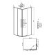 Душевое ограждение Grossman Galaxy 300.K33.01.9070.21.10 (90х70х195) прямоугольник,раздвижная,черный матовый,стекло тонированное