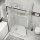 Боковая стенка Grossman Cosmo 200.K33.02.100.10.02 (100х195) хром,стекло шиншилла