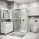 Боковая стенка Grossman Cosmo 200.K33.02.100.10.02 (100х195) хром,стекло шиншилла