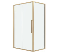 Душевое ограждение Grossman Cosmo 100.K33.02.120.32.00-200.K33.02.100.32.00 (120х100х195) раздвижная,золото сатин,стекло прозрачное