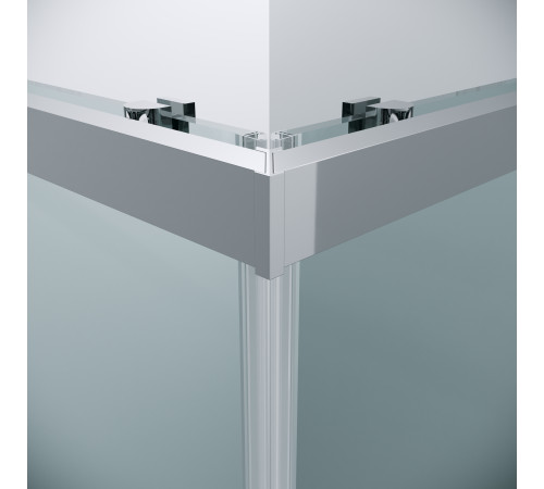 Душевое ограждение Grossman Cosmo 300.K33.02.8080.10.00 (80х80х195) квадрат,раздвижная,хром,стекло прозрачное