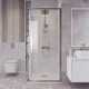 Душевое ограждение Grossman Cosmo 300.K33.02.8080.10.00 (80х80х195) квадрат,раздвижная,хром,стекло прозрачное