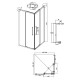 Душевое ограждение Grossman Cosmo 300.K33.02.9090.21.00 (90х90х195) квадрат,раздвижная,черный матовый,стекло прозрачное