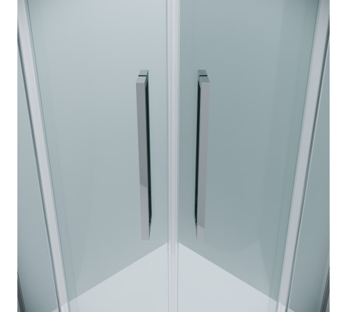 Душевое ограждение Grossman Cosmo 301.K33.02.8080.10.00 (80х80х195) четверть круга,раздвижная,хром,стекло прозрачное