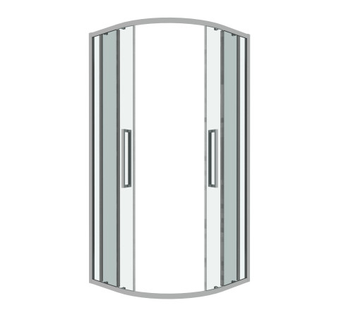 Душевое ограждение Grossman Cosmo 301.K33.02.8080.10.00 (80х80х195) четверть круга,раздвижная,хром,стекло прозрачное