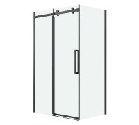 Душевое ограждение Grossman Classic 100.K33.04.110.21.00-200.K33.04.100.21.00 (110х100х195) раздвижная,черный матовый,стекло прозрачное
