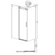 Боковая стенка Grossman Classic 200.K33.04.80.21.00 (80х195) черный матовый,стекло прозрачное
