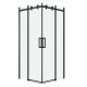 Душевое ограждение Grossman Classic 300.K33.04.1010.21.00 (100х100х195) квадрат,раздвижная,черный матовый, стекло прозрачное