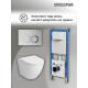 Комплект 3 в 1: Grossman инсталляция 900.K31.01.000+клавиша 700.K31.02.110.110 хром матовый+унитаз GR-4411S