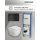 Комплект 3 в 1: Grossman инсталляция 900.K31.01.000+клавиша 700.K31.03.210.210 черный матовый+унитаз GR-4411S