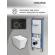 Комплект 3 в 1: Grossman инсталляция 900.K31.01.000+клавиша 700.K31.01.210.210 черный матовый+унитаз GR-4414S