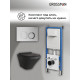 Комплект 3 в 1: Grossman инсталляция 900.K31.01.000+клавиша 700.K31.02.110.110 хром матовый+унитаз GR-4440BMS