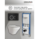Комплект 3 в 1: Grossman инсталляция 900.K31.01.000+клавиша 700.K31.02.210.210 черный матовый+унитаз GR-4440S