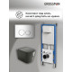 Комплект 3 в 1: Grossman инсталляция 900.K31.01.000+клавиша 700.K31.01.100.100 хром глянцевый+унитаз GR-4441BMS