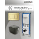Комплект 3 в 1: Grossman инсталляция 900.K31.01.000+клавиша 700.K31.04.32M.32M золото сатиновый+унитаз GR-4441BMS