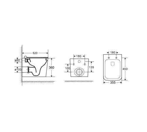 Комплект 3 в 1: Grossman инсталляция 900.K31.01.000+клавиша 700.K31.01.310.310 золото матовый+унитаз GR-4441S