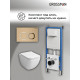Комплект 3 в 1: Grossman инсталляция 900.K31.01.000+клавиша 700.K31.02.310.310 золото матовый+унитаз GR-4447S