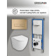 Комплект 3 в 1: Grossman инсталляция 900.K31.01.000+клавиша 700.K31.03.310.310 золото матовый+унитаз GR-4455S