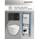 Комплект 3 в 1: Grossman инсталляция 900.K31.01.000+клавиша 700.K31.04.21M.21M черный матовый+унитаз GR-4455S