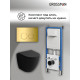 Комплект 3 в 1: Grossman инсталляция 900.K31.01.000+клавиша 700.K31.01.300.300 золото глянцевый+унитаз GR-4455BMSQ