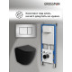 Комплект 3 в 1: Grossman инсталляция 900.K31.01.000+клавиша 700.K31.04.12M.12M хром сатиновый+унитаз GR-4455BMSQ