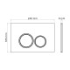 Комплект 3 в 1: Grossman инсталляция 900.K31.01.000+клавиша 700.K31.01.310.310 золото матовый+унитаз GR-4455GMS