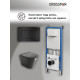 Комплект 3 в 1: Grossman инсталляция 900.K31.01.000+клавиша 700.K31.04.21M.21M черный матовый+унитаз GR-4477BMS