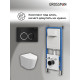 Комплект 3 в 1: Grossman инсталляция 900.K31.01.000+клавиша 700.K31.01.210.210 черный матовый+унитаз GR-4477SQ