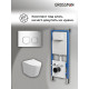 Комплект 3 в 1: Grossman инсталляция 900.K31.01.000+клавиша 700.K31.02.100.100 хром глянцевый+унитаз GR-4477SQ