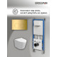 Комплект 3 в 1: Grossman инсталляция 900.K31.01.000+клавиша 700.K31.02.300.300 золото глянцевый+унитаз GR-4477SQ