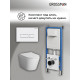 Комплект 3 в 1: Grossman инсталляция 900.K31.01.000+клавиша 700.K31.03.000.000 белый+унитаз GR-4478S